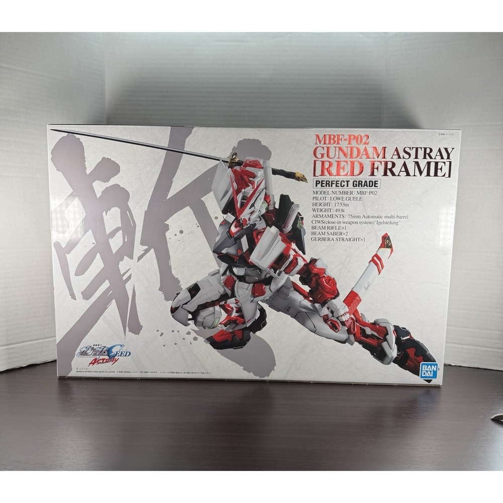 Bandai Perfect Grade 1/60 Scale MBF-P02 Gundam Astray Red Frame Model Kit
